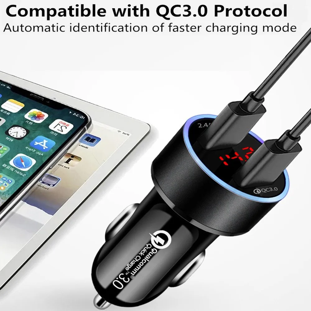 Автомобильное зарядное устройство с двумя USB портами 5 А|Зарядные устройства| |