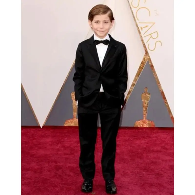 Formal Jacket and Pants 2Pcs Boys Suit for Wedding Prom Party Celebration Boy Children Kids Black Tuxedo Blazer | Мать и ребенок