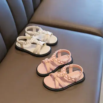 

Newest Summer Outdoors Children Girls Bohemian Beach Casual Flower Sandals Princess Shoes toddler sandals girls shoes