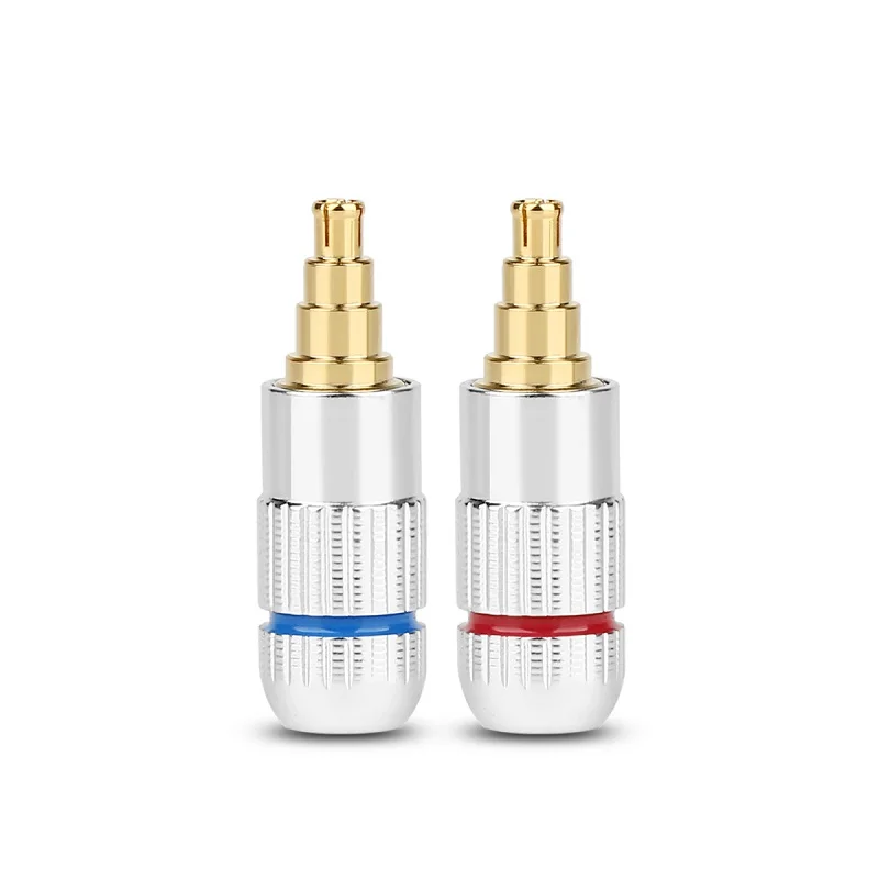 Silver 1 пара HiFi Разъем для наушников для IE40 Pro Наушники DIY Pin алюминиевый сплав припой кабель провода разъем аудио разъем черный серебристый - Цвет: Silver