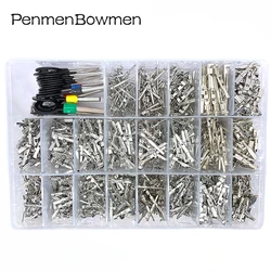 1050Pcs 1/1.5/1.8/2.2/2.8/3.5MM Auto Tyco AMP Boschs Deutsch Crimping Wire Female Male Terminal Box With Pin Removal Tool