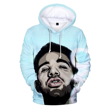 

hot sale canada rapper singer Drake 3D Hoodies Sweatshirts men/women long sleeve winter warm Pullovers hip hop streetwear 3D top