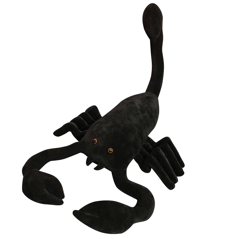 

45/100/120cm Simulation Black Scorpion Plush Toys Funny Animal Creative Dolls Stuffed Soft Real-Life Toys for Christmas Birthday