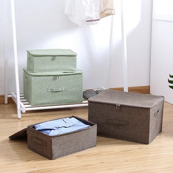 

Folding Clothes Storage Box Washable Jeans Bra Containing Case with Double Zipper and Handle