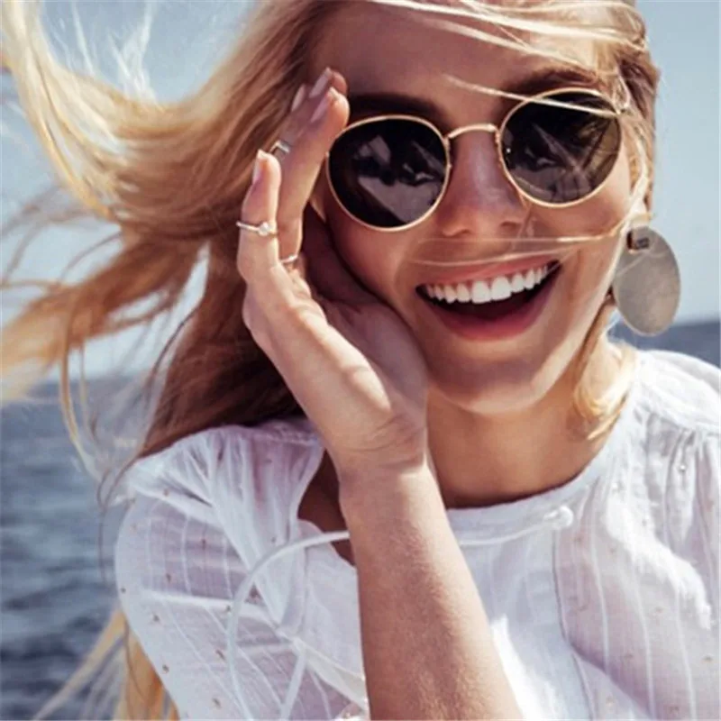 

OLOEY Classic Vintage Oval Small Metal Frame Sunglasses Men Women Brand Shades Sun Glasses Female Eyewear Oculos De Sol UV400