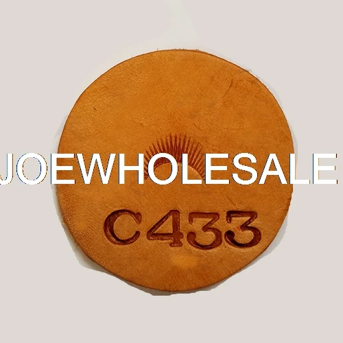Japanese leather Craft Printing Tools,leather metal stamp C830/429/433/453/454 - Цвет: C433