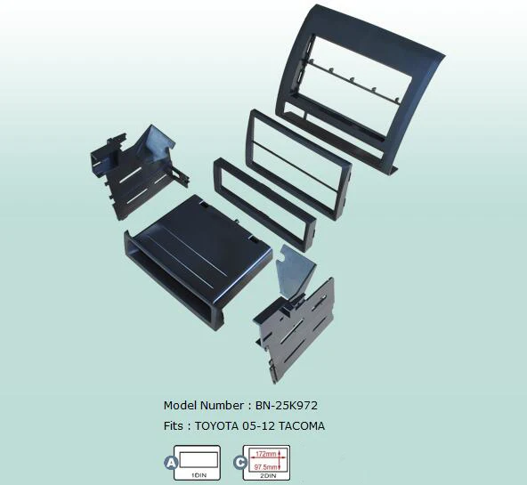 Автомобильный комплект для Tacoma 2005 2006 2007 2008 2009 2010 2011 2012|dash kit|car fasciacar stereo fascia |