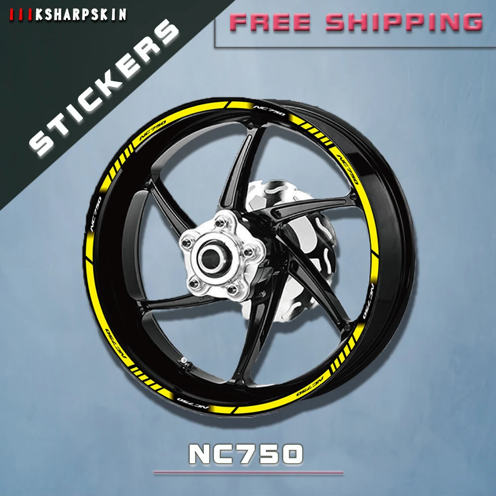 

Мотоциклетная Водонепроницаемая наклейка на внутреннее колесо, цветная Светоотражающая наклейка подходит для HONDA NC750