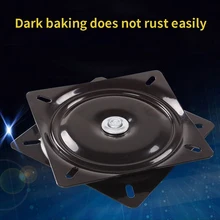 Бесшумные детали, подставка для мебели, основание для крепления, гладкий барный стул, вращение на 360 градусов, домашнее сиденье для лодки, морская квадратная прочная поворотная пластина