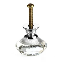 25 шт стеклянные ручки для шкафа Кристальные ручки для ящиков прозрачные 30 мм алмазные для кухни, ванной комнаты шкафа, комода и шкафа