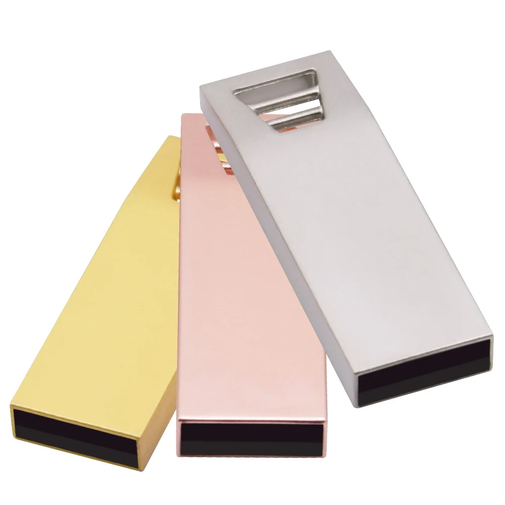 USB 2 0 флеш накопитель Серебристые Металлические флешки накопители 32 Гб