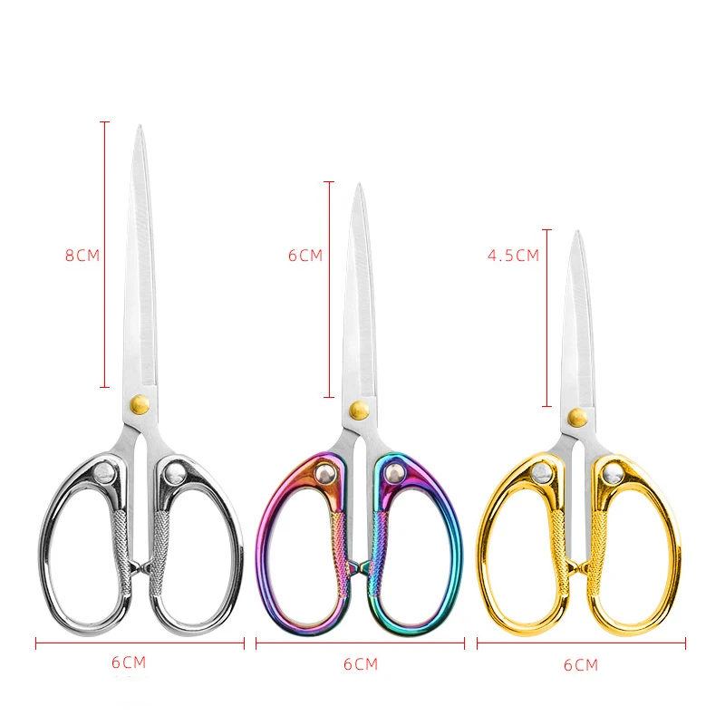 Sewing scissors tailor scissors craft scissors household scissors 1pc Professional Student Scissors Fabric Cutter Tailor's Scissors Household Stationery Office Sewing Tools DIY Nail Art