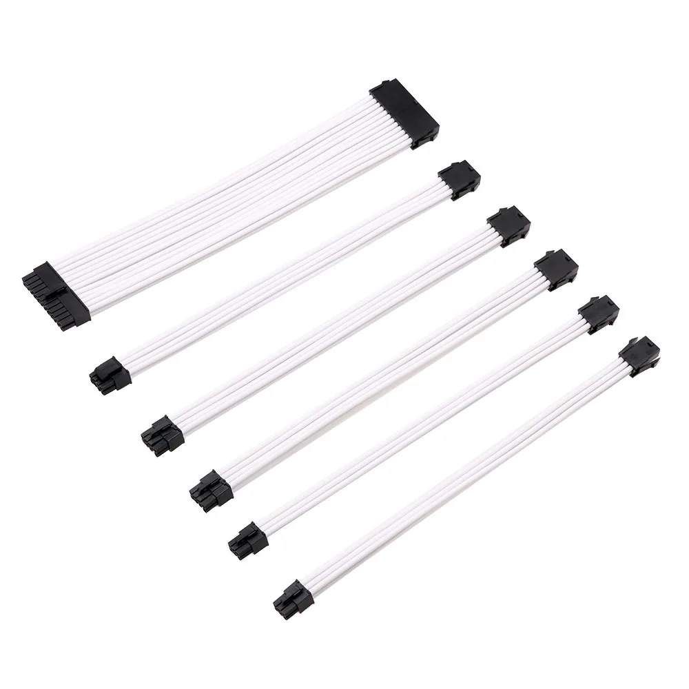 Удлинитель питания 18AWG PSU ATX 24pin материнская плата VGA PCI E 6 + 2pin EPS CPU 4 контактный шнур