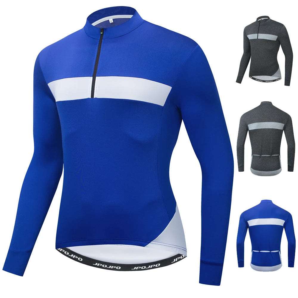 Pro Team 2021 Men's Half Zipper Long Sleeves Cycling Jersey Bicycle MTB