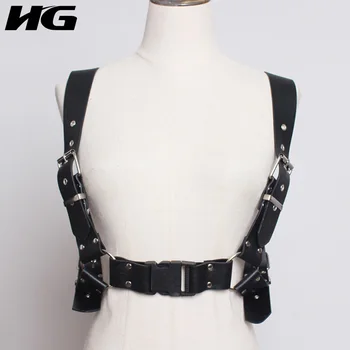 

HG Black Cummerbund Women Strap Belt Fashion Personality Bondage Pu Leather Corsets 2019 New Autumn Waistband Female ZYQ1534