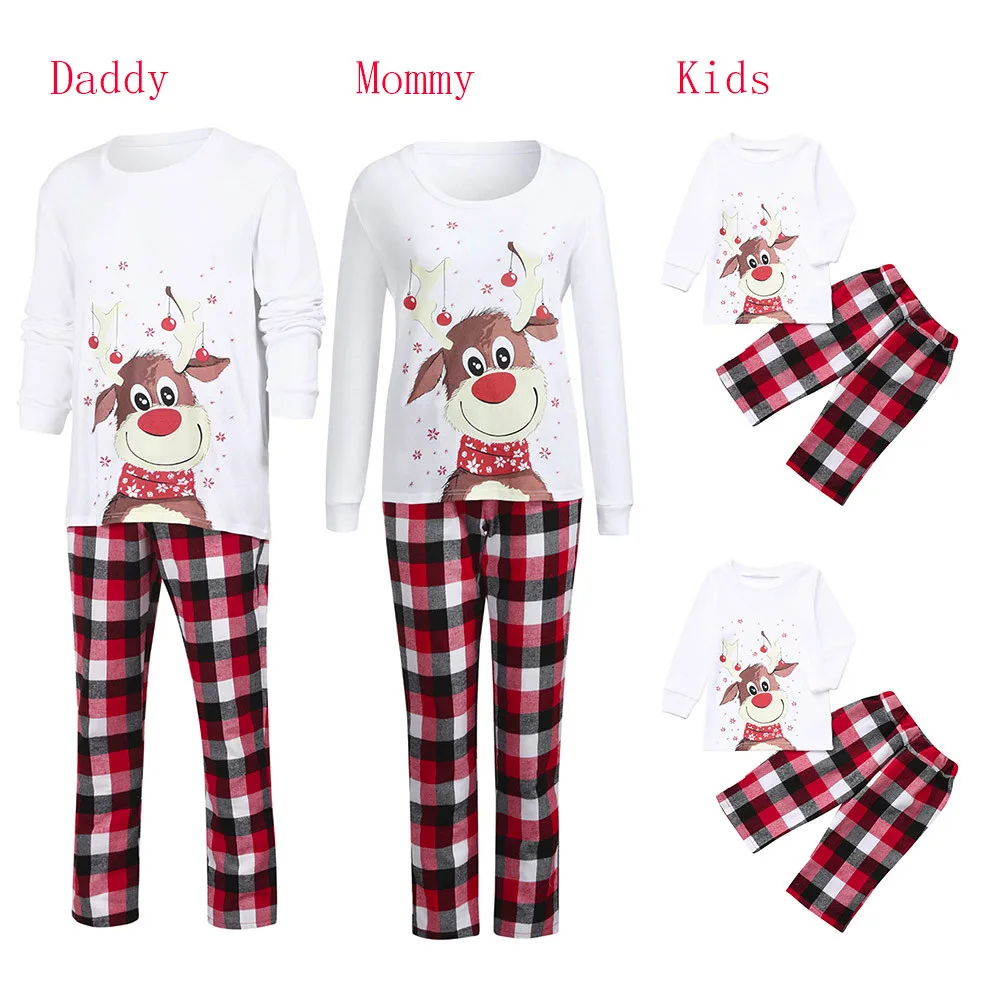 Женские пижамные комплекты, Клетчатая блуза для мамы, штаны, Семейные пижамы, одежда для сна, одинаковый Рождественский комплект, халат, пижамы, женская одежда для сна, пижамы