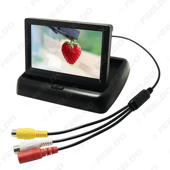 

4.3-Inch Folding Desktop Display Car Liquid Crystal Display Vehicle-mounted Console Display Car Monitor