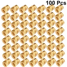 100 a linha m3 dos pces serrilhada bronze rosqueou a porca resistente ao calor do embedment da inserção do conjunto para a impressora 3d