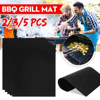 

2/3/5Pcs Non-stick BBQ Grill Mat 40x33cm Baking Mat Teflon Outdoor Cooking Grilling Sheet Heat Resistance Easily Clean for Party