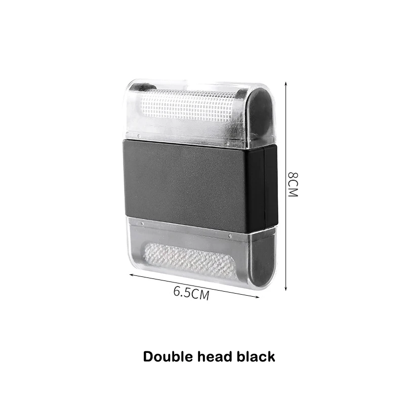 Прибор для сбора ворса аппарат для удаления катышков Fuzz машина для резки гранул портативная машинка для стрижки катышков триммер для одежды инструменты для стирки U3 - Цвет: Black Double head