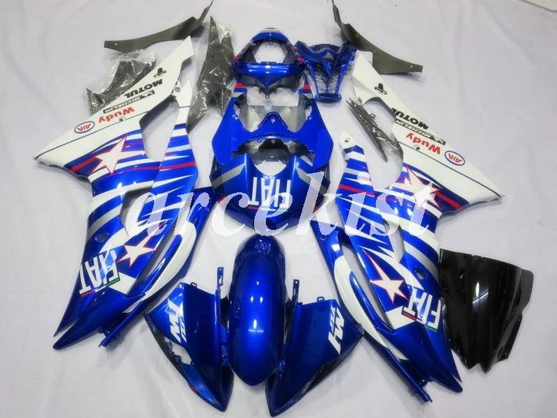 4 бесплатные подарки литьевая Форма ABS обтекатели комплект подходит для YAMAHA YZF-R6 2008- 08 09 10 11 12 13 14 15 16 комплект кузова синий