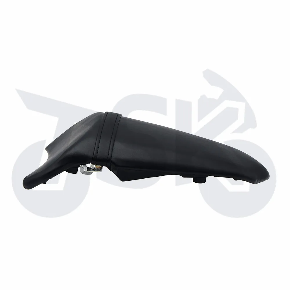 Rear Passenger Cushion Pillion Seat For Kawasaki ER-6F ER6F Motorcycle Black Leather Cover Cowl Pad