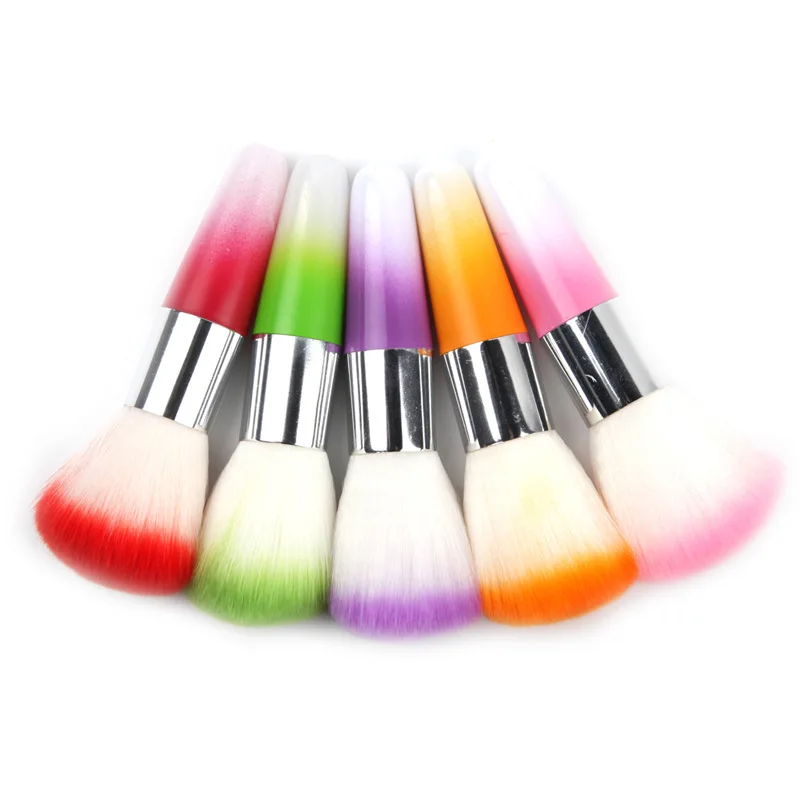 

5 Types Nail Brush Cleaning Remove Dust Powder Plastic Cleaner for Acrylic UV Gel Nails Art Manicure Care Accessory
