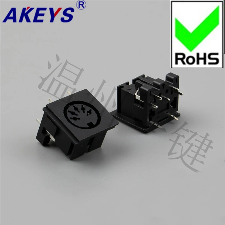 

5PCS DS-5-02b Square S Large Terminal Connector Large 5-core 7-foot Socket 5PIN Needle DIN Base