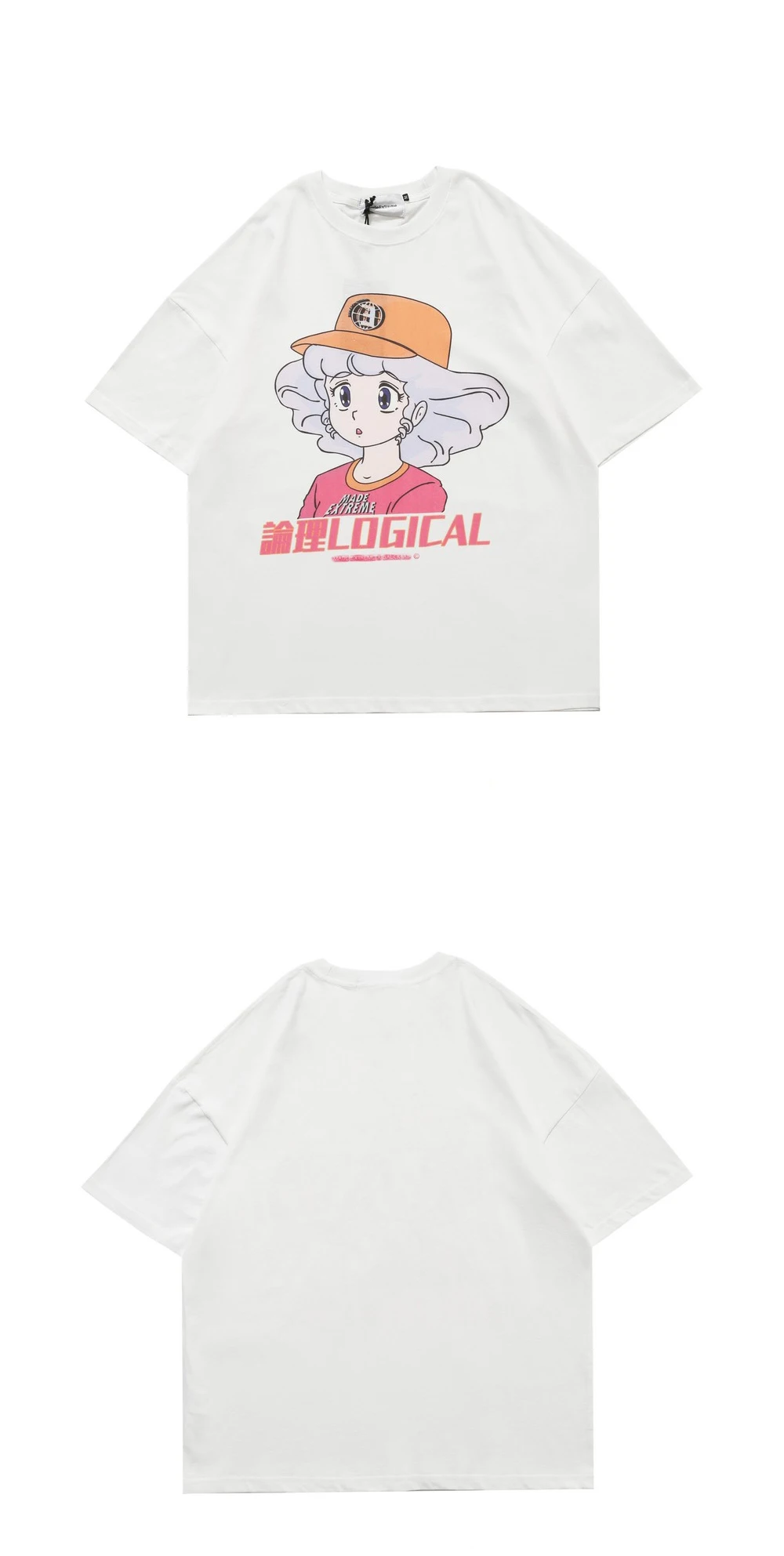 Harajuku Kawaii Graphic Tees  Women Clothes  Japanese Streetwear Cartoon T Shirt Purple Cute Woman TShirt 2020 Summer Tops