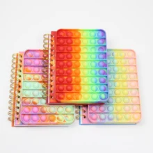 Nouveau bloc notes à bulles en Silicone pour étudiants, décompression, Fidget Toys, jeu de calmar 