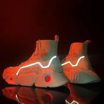 

New Men Running Shoes Brand Light Outdoor high top Man Sneakers Soft Sports sock Shoes Male Training Walking Shoes Trend Spring