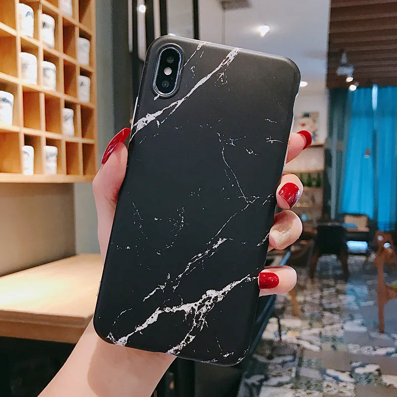 Модный мраморный чехол для iPhone x 7 8 6s Plus XR XS Max Роскошная текстура мраморного камня мягкий чехол для телефона ТПУ задняя чехол для iphone 8