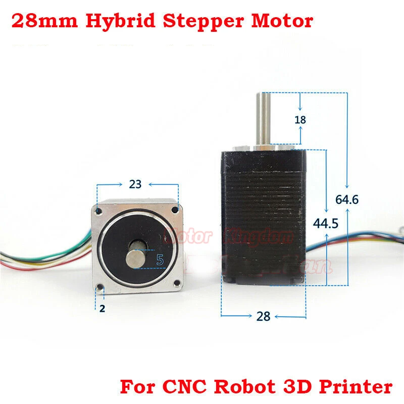 

NEMA 11 Precision 1.8 degree Mini 28mm 2-Phase 6-Wire Hybrid Stepper Motor Micro Stepping Motor