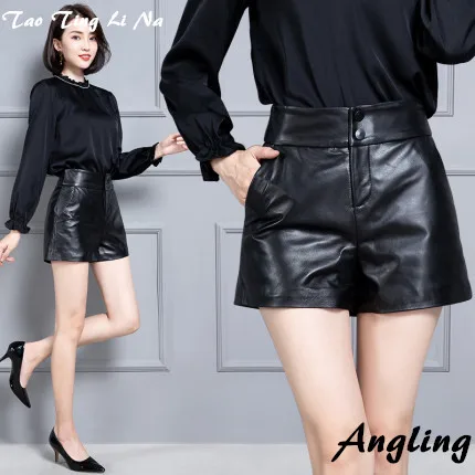 

Шорты женские из натуральной овечьей кожи KS72, 2020