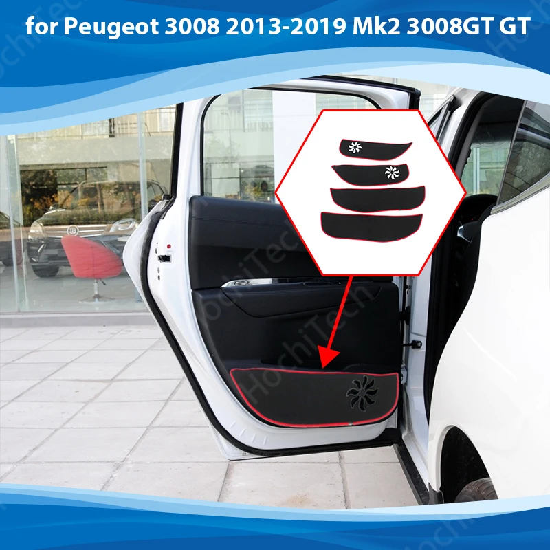 

Protection Carpet Door Inside Guard Side edge cover Car Door Anti Kick Pad Sticker for Peugeot 3008 2013-2019 Mk2 GT Accessories