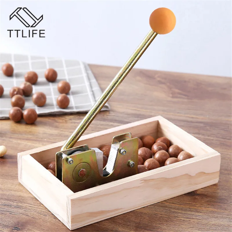 

TTLIFE Nutcracker Nut Tongs Walnuts Heavy Duty Macadamia Opener Peeling Machine with Durable Metal Handle for Hazelnuts Almonds