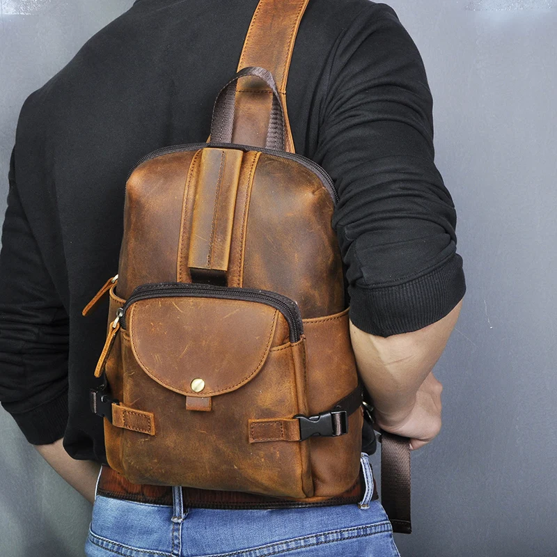 Promo Bag-Design Daypack Chest-Sling One-Shoulder-Bag Crossbody Travel Male Fashion Casual DdGyJNgMp
