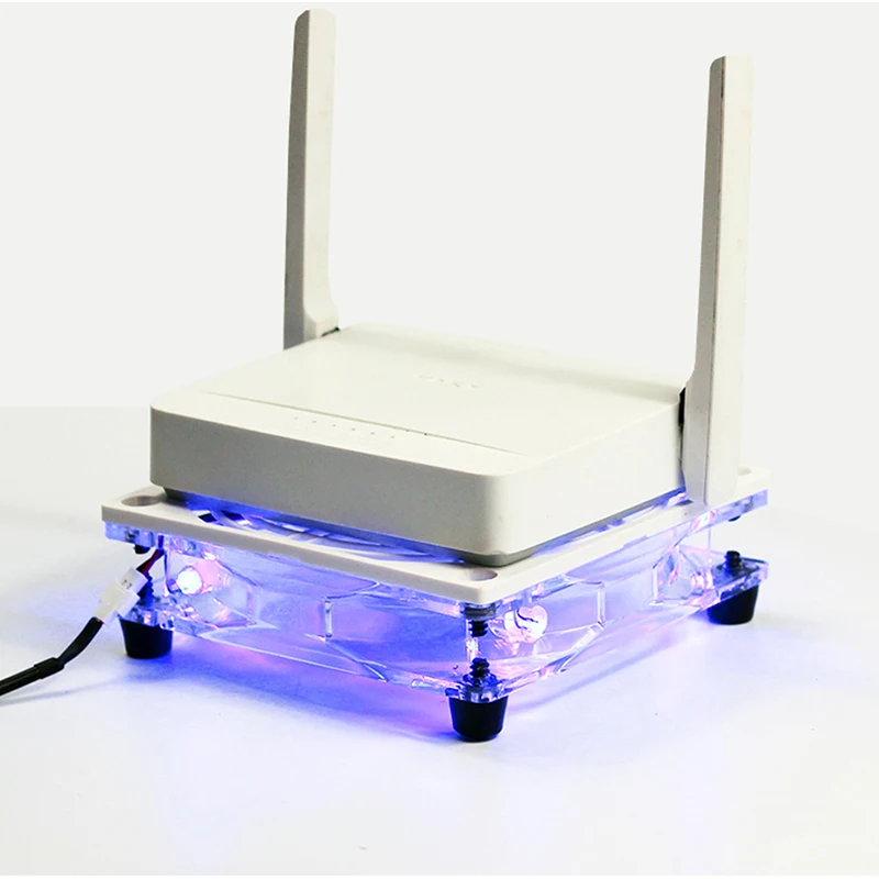 PPYY- Usb 5 в светодиодный вентилятор охлаждения Wifi держатель для маршрутизатора кулер ТВ приставка поддержка радиатора Вентилятор для компьютера/Pc Pet Box Rad