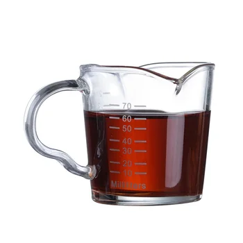 

Heat Resistant Double Spout Glass Coffee Measuring Cup for Home and Kitchen P7Ding