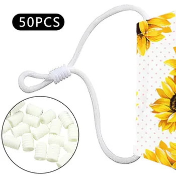

For Drawstrings Elastic Cord Adjuster Cover Elastic Adjustment Buckle Round Cord For Diy Sewing Crafts 50pcs Makeup Mirror