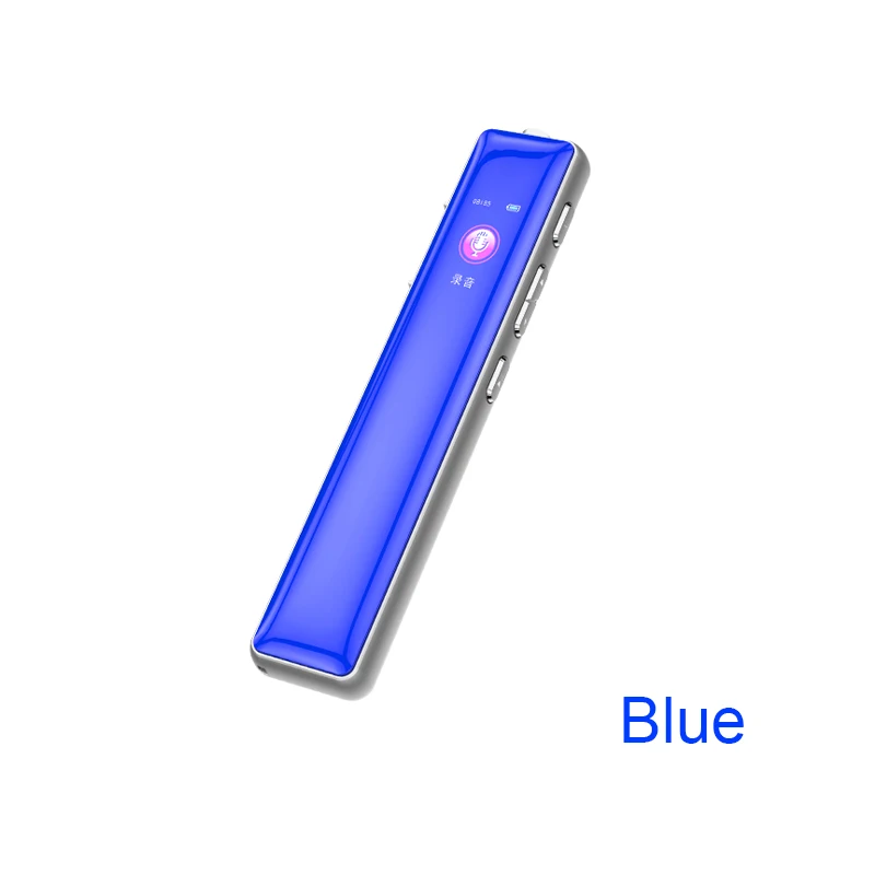 Blue Standard STTWUNAKE Мини цифровой диктофон маленький звукозаписывающий диктофон Голосовая активация запись конференц-класс аудио контейнер - Цвет: Blue Standard
