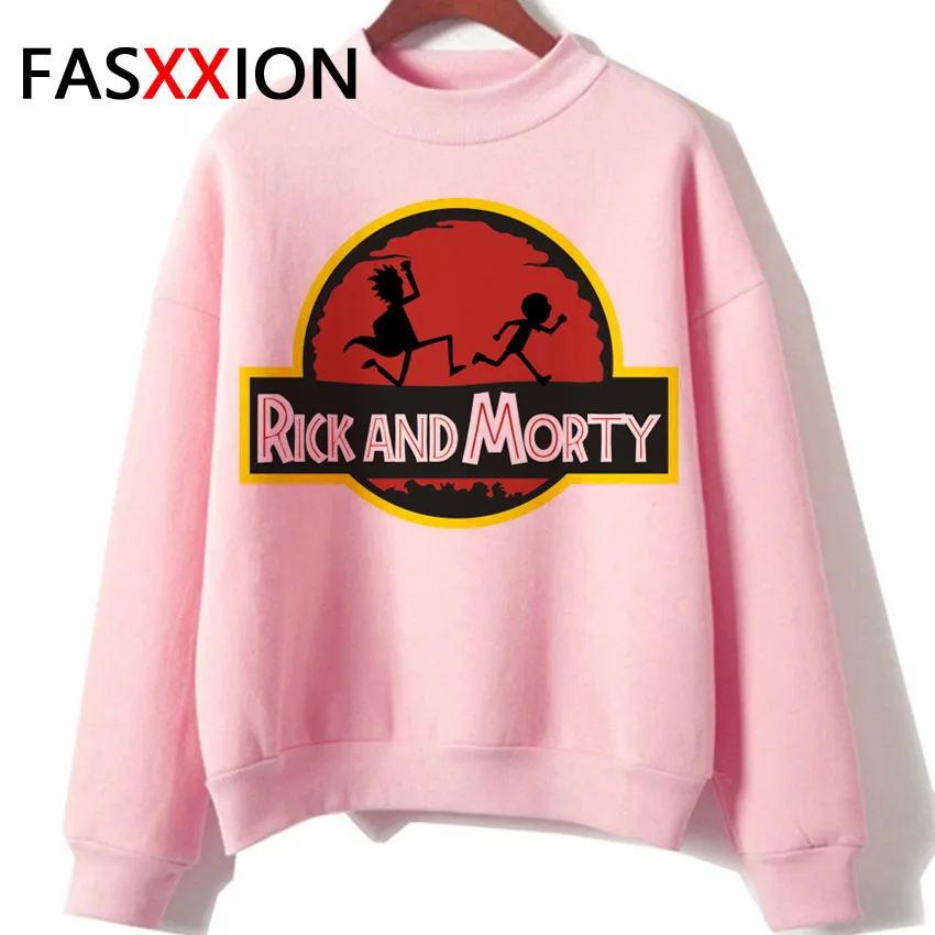 Забавная толстовка с изображением "Рик и Морти", флисовая толстовка Rick& marty e et mory, розовый свитер, уличная одежда, пуловер, одежда в стиле аниме, сезон 4
