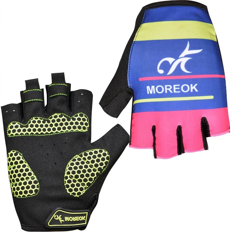 Нескользящие противоскользящие летние велосипедные перчатки из лайкры для езды на горном велосипеде, перчатки для горного велосипеда