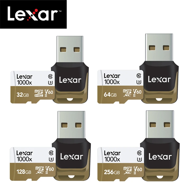 Lexar 150 МБ/с./с 1000x Micro SD карта 32 Гб класс 10 64 ГБ micro SDXC 128 ГБ tf карта памяти UHS для дрона спортивная видеокамера