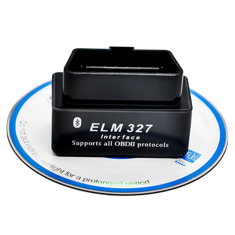 Мини elm327 считыватель кодов V2.1 автомобильный инструмент Bluetooth Функция OBD2 автомобильный диагностический инструмент ELM 327 Bluetooth 4,0 для Android/Symbian - Цвет: black elm327 CD