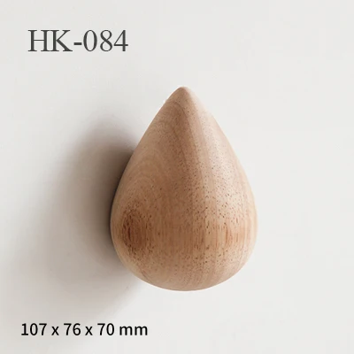 HK -084 -L Деревянная настенная вешалка шикарная Капля воды Ванная комната дверь пальто шляпа один крючок держатель дома хранения Ленточные швейные принадлежности - Color: HK -084 -L
