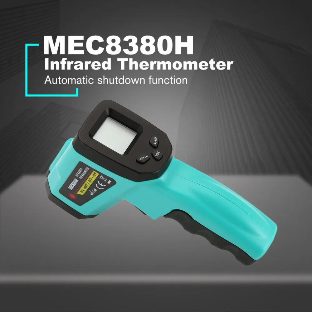 MEC8380H Laser LCD Digital IR Infrared Thermometer Temperature Meter Gun Point-50~380 Degree Non-Contact Thermometer