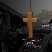 Элегантный подарок Автомобильный подвесной Крест из цельного дерева ручной работы христианский Иисус простые украшения в форме Креста Cruces настенные кресты Христос крест на стену