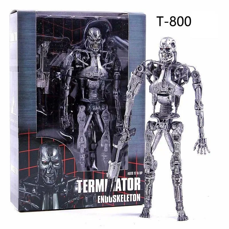 Новинка Аниме NECA The Terminator 2 T-800 эндоскелет ПВХ экшн-фигурка Коллекционная модель