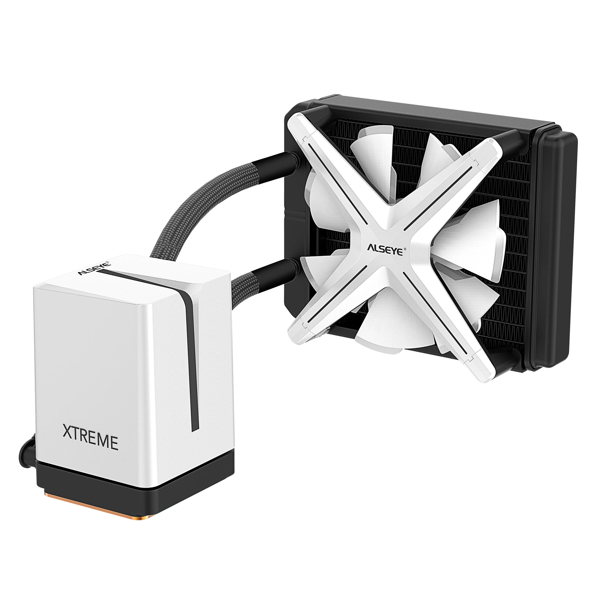 Alseye Xtreme Series Aio Liquid Cooler X120 Adjustable Rgb Lighting For